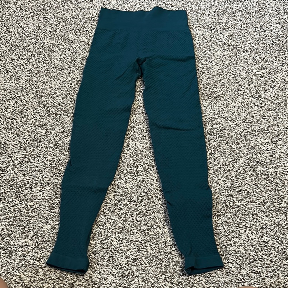 Balance Athletica Dark Turquoise Color Leggings High-Rise Stretchy Fit